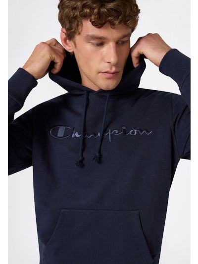 Champion moški pulover s kapuco (hoodie) C220782-BS501 Navy moder