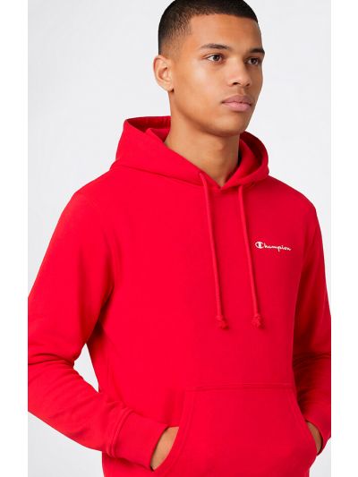 Champion pulover s kapuco C221791-RS067 rdeč