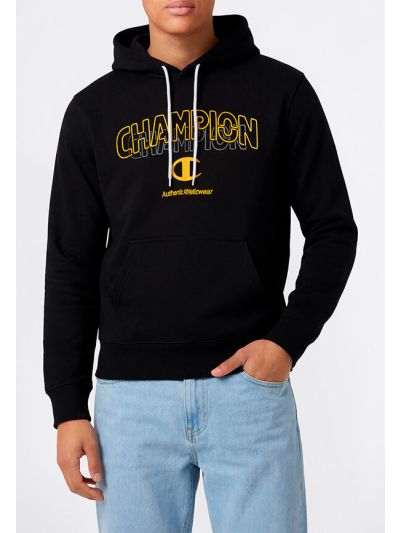 Champion moški pulover s kapuco C222402-KK001 črn