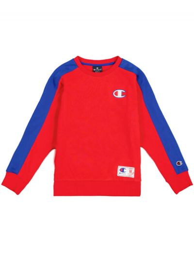 Champion otroški hoodie (pulover s kapuco) C306850-RS011 rdeč