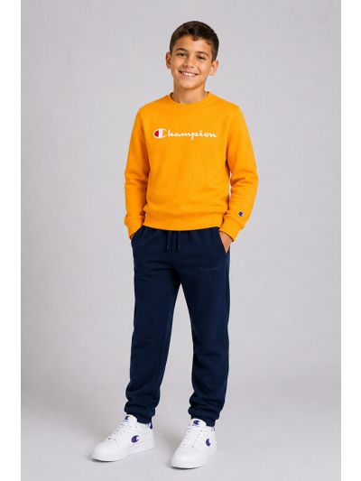 Champion otroški pulover brez kapuce oranžen C307030-OS059