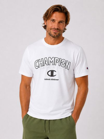 Champion majica kratek rokav C222279-WW001 bela
