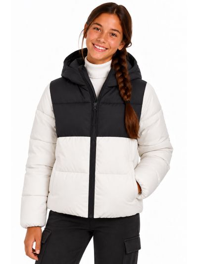 Dek. jakna s kapuco C404832 - bela