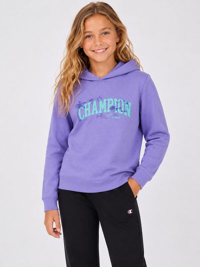 Champion dekliški pulover s kapuco C405370-VS024 vijola