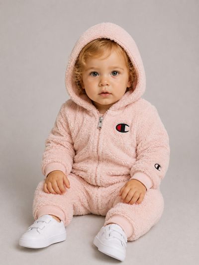 Baby enodelni komplet pajac tedy C306601 - roza