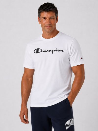 Champion moška majica kratek rokav C221814-WW001 bela