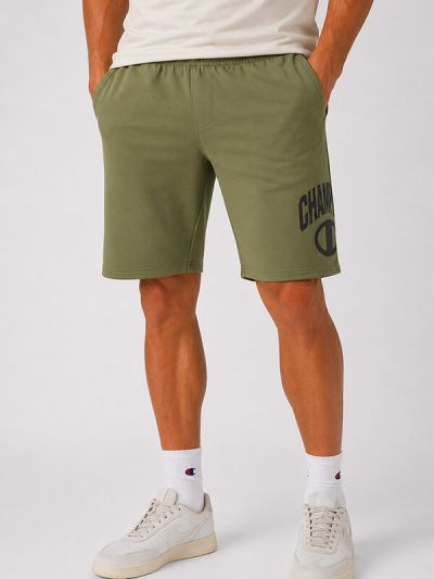 Champion moške Hlače bermuda olivna C222183-GS156