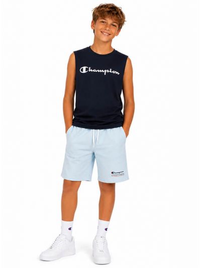 Champion otroška majica brez rokavov navy C307540-BS501