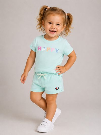Baby komplet majica s hlačami kratek rokav mint C404976-GS009
