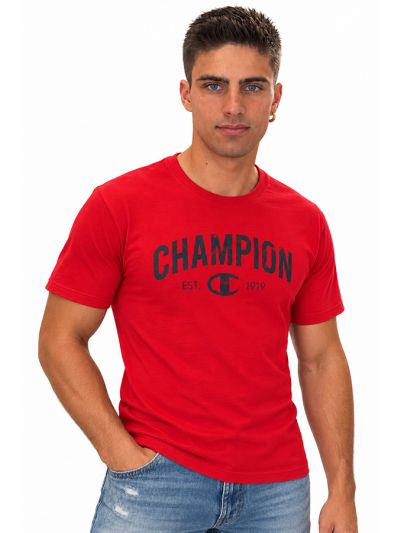 Champion moška majica kratek rokav C222787-RS067 rdeča