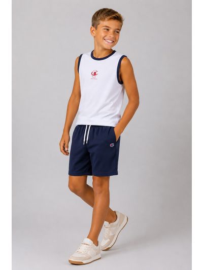 Champion otroški komplet brez rokav s kratkimi hlačami bela C307559-WW001