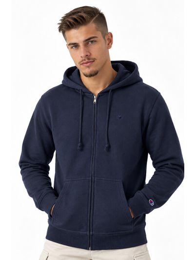 Champion moška jopica s kapuco C220786-BS501 Navy modra