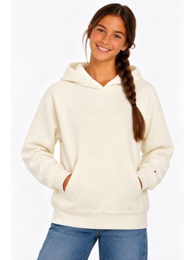Champion dekliški pulover s kapuco C405482-YS084 bež