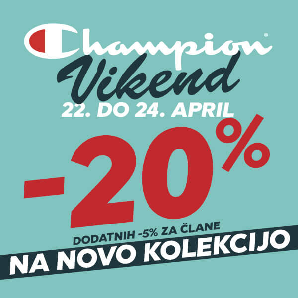 Champion vikend - 22. do 24. april